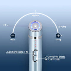 3 In 1 Mini HIFU Machine for Eyes Rechargeable Ultrasound Machine RF Radio Frequency EMS Microcurrent Lift Firm Tightening Gel