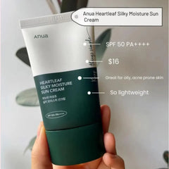 Heartleaf Silky Moisture Sun Cream SPF 50+ PA++++