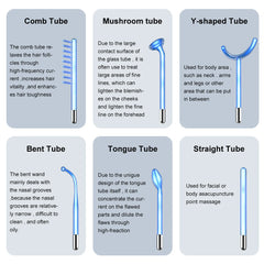 High Frequency Facial Device - 6-in-1 Skin Care Machine for Anti-Acne, Spot Removal, and Hair Care