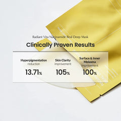 BIODANCE Radiant Vita Niacinamide Real Deep Mask - 34g x 4pcs
