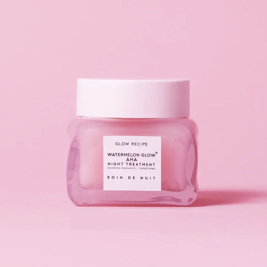 Glow Recipe Watermelon AHA Smooth Hyaluronic Acid Niacinamide Skincare Night Cream Pore Shrinking Facial Care 60ml