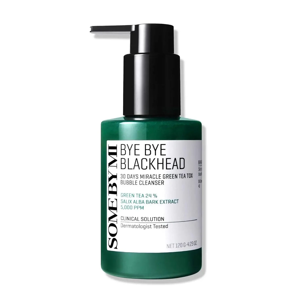 SOME BY MI - Bye Bye Blackhead 30days Miracle Green Tea Tox Bubble Cleanser (120g)