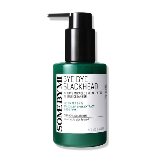 SOME BY MI - Bye Bye Blackhead 30days Miracle Green Tea Tox Bubble Cleanser (120g)