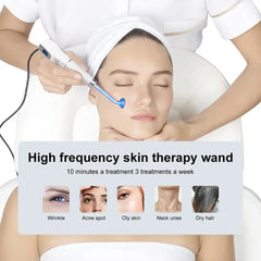 High Frequency Facial Device - 6-in-1 Skin Care Machine for Anti-Acne, Spot Removal, and Hair Care
