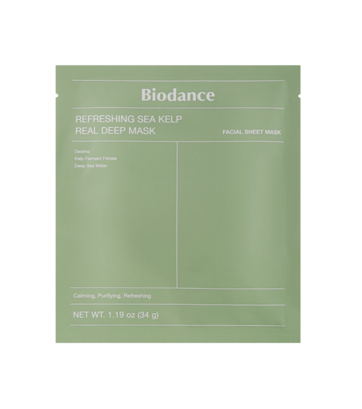 BIODANCE Refreshing Sea Kelp Real Deep Mask (4 unidades)